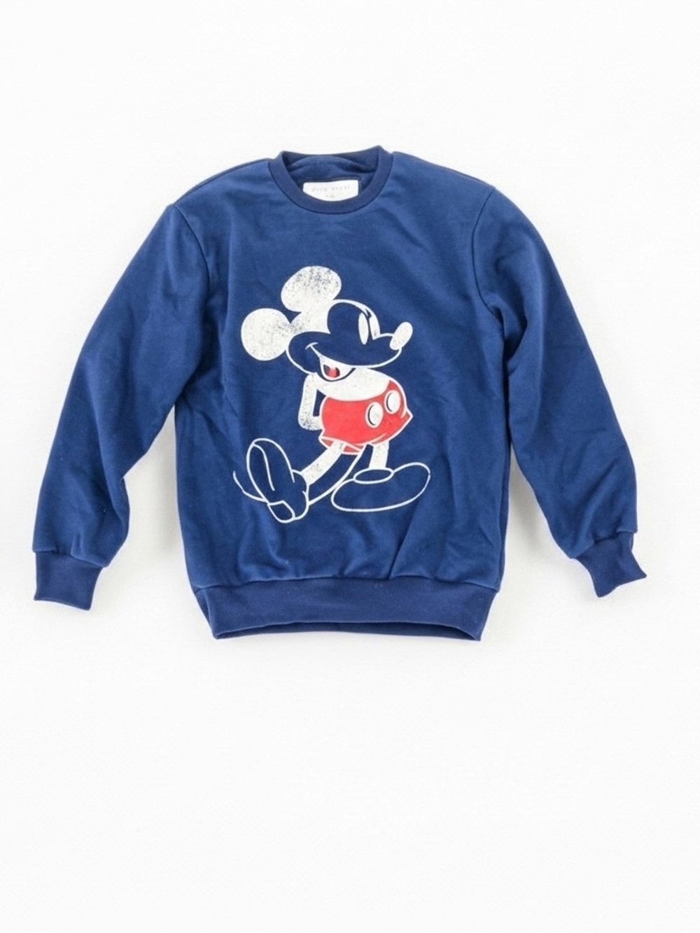 Mickey Mouse Disney Graphic Sweatshirt Navy Blue Pullover Crew S by Zara Pulse